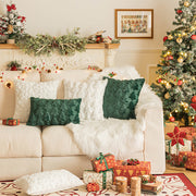 Embroidered Christmas Plush Pillow - Modiniva LLC