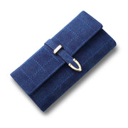 Frosted Lingge Long Wallet Treasure Blue Bags & Shoes