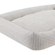 Ultimate Comfort of the Medium Arlo Plaid Bolster Dog Bed