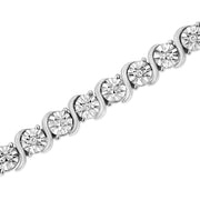 Swirling Symphony: Diamond "S" Link Femme Bracelet - Modiniva LLC