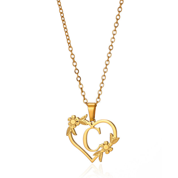 Stainless Steel Heart Pendant Necklace - Modiniva LLC