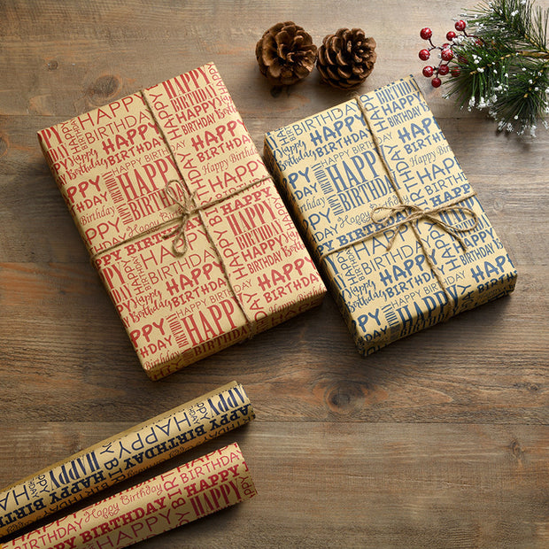 Retro Design Gift Wrapping Paper Gift Box