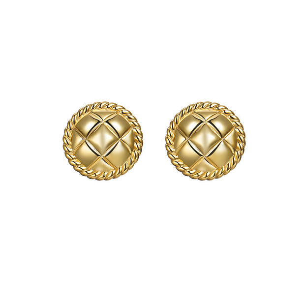 Gold stud earrings - Modiniva LLC