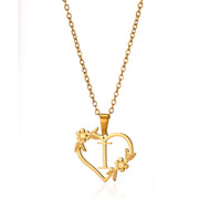 Stainless Steel Heart Pendant Necklace - Modiniva LLC