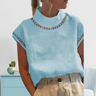 Summer Essential: Breezy Round-Neck Solid Tee - Modiniva LLC