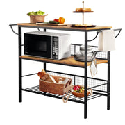 3-Tier Rolling Kitchen Cart - Modiniva LLC