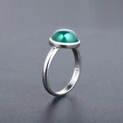 Green Agate Ring For Women