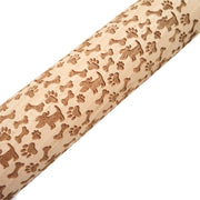 Rolling Pin Christmas Embossing Dog 35cm Bags & Shoes