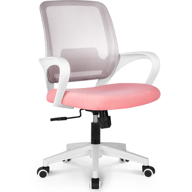 Pastel Pink Comfort: MB-5 Mesh Desk Chair