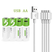 Rechargeable AA 1.5V USB Lithium Battery Consumer Electronics