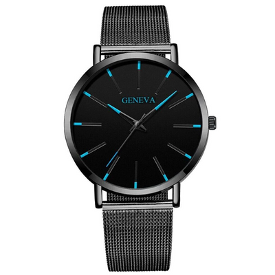 Sleek Stainless Steel Quartz Men's Watch - Modiniva LLC