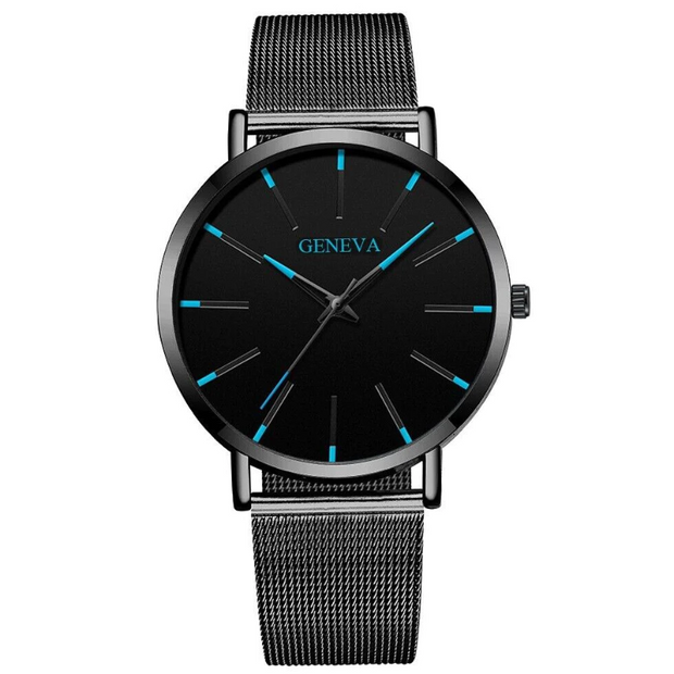 Sleek Stainless Steel Quartz Men's Watch - Modiniva LLC