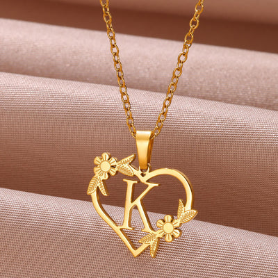 Stainless Steel Heart Pendant Necklace Jewelry & Watches