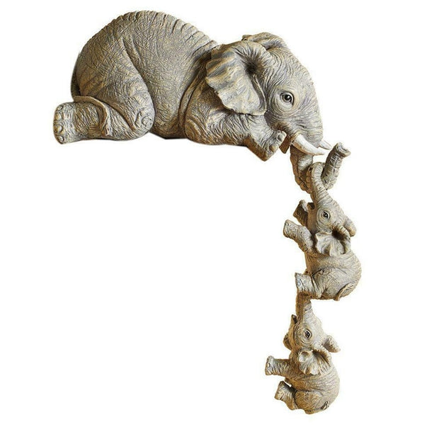 Resin Crafts Mother Love Elephant A Home Improvement