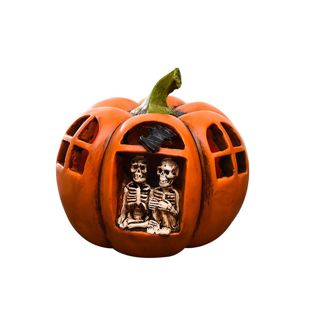 Halloween Jack-o '-Lantern Decoration Twin Pumpkin Lantern Home, Pets, Appliance