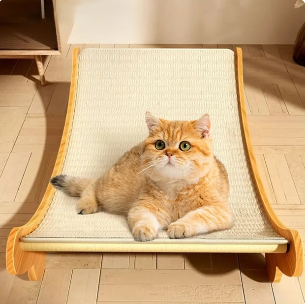 Wooden Cat Scratching Recliner - Modiniva LLC