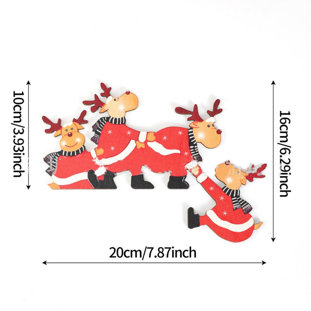 Santa & Elk Door Decoration - Modiniva LLC