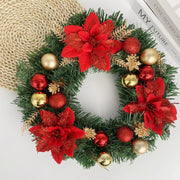 Christmas wreath American 30CM decorative door hanging new pendant rattan wreath 40CM garden layout - Modiniva LLC