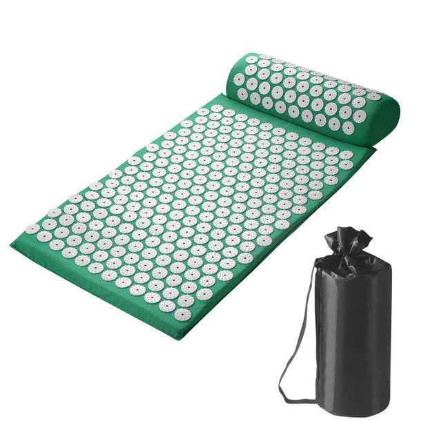 Massager Cushion Massage Yoga Mat Acupressure Relieve Pain Stress Back Body Pain Spike Mat Acupuncture Mat and Pillow