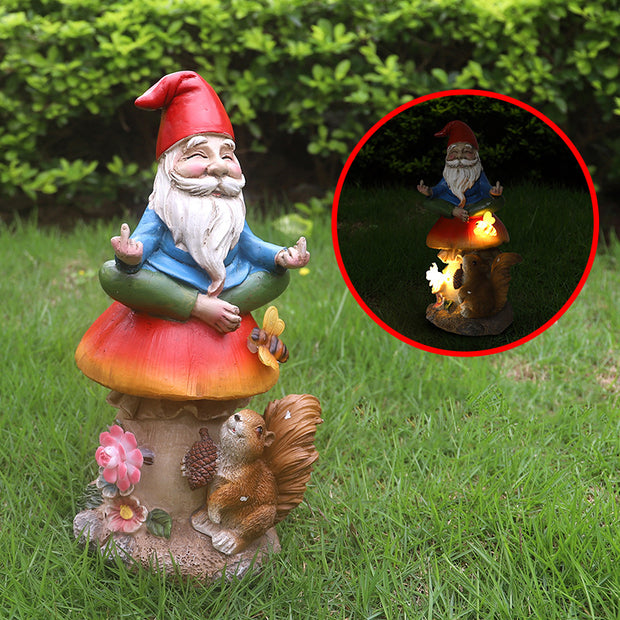 Creative Christmas Solar Garden Lights Landscape lights ornaments Garden decoration Retro fairy resin crafts - Modiniva LLC