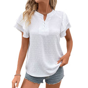 Solid Color Summer Hot Sale Shirt For Women Women's Clothing