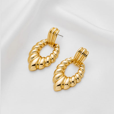 Gilded Pharaoh Earrings: Gold plated Ethnic Design earrings - Modiniva LLC