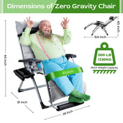 Oversized Zero Gravity Chair , Oversized XL 29IN Ergonomic