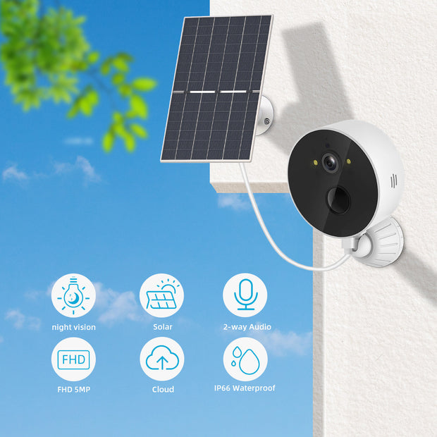 Solar Cell Monitoring Camera Outdoor Low Power Consumption - Modiniva LLC