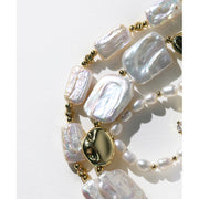 Natural Baroque Pearl Collar Chain Jewelry