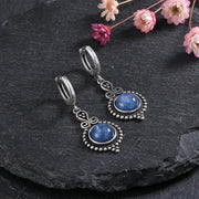 Elegant Kyanite 925 Sterling Silver Drop Earrings - Modiniva LLC