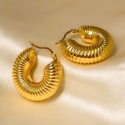 Golden Elegance: Multi-Design Hoop Earrings Jewelry & Watches