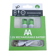 Rechargeable AA 1.5V USB Lithium Battery Consumer Electronics