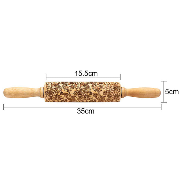 Rolling Pin Christmas Embossing B 35CM Bags & Shoes