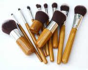 Bamboo Handle Makeup Brush Set Bags & Shoes