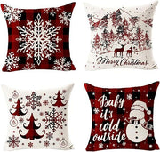 Christmas Elk Pillowcase - Modiniva LLC