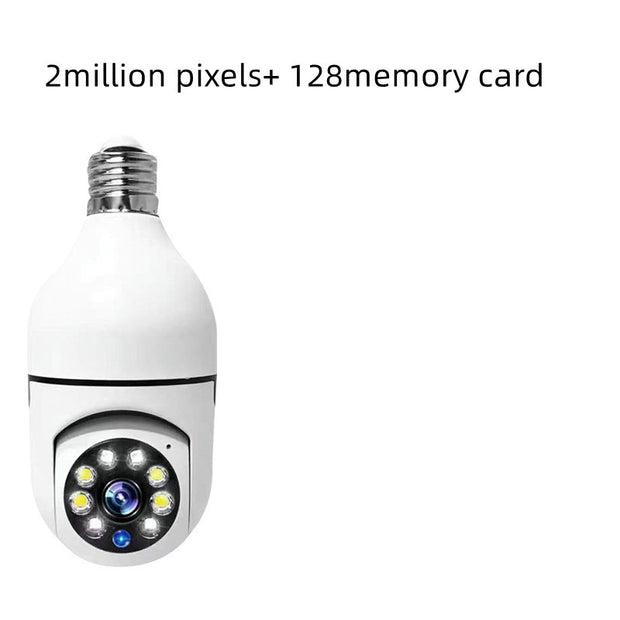 WiFi CAMERA 1080P Bulb 4X Zoom Camera Monitor