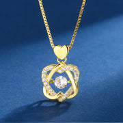 Sparkling Flower Pendant Necklace - Modiniva LLC