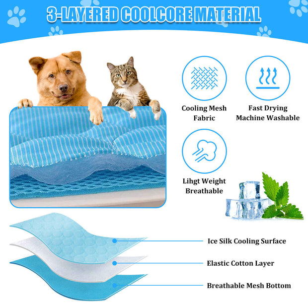 Summer Pet Refreshing Cooling Mat - Modiniva LLC