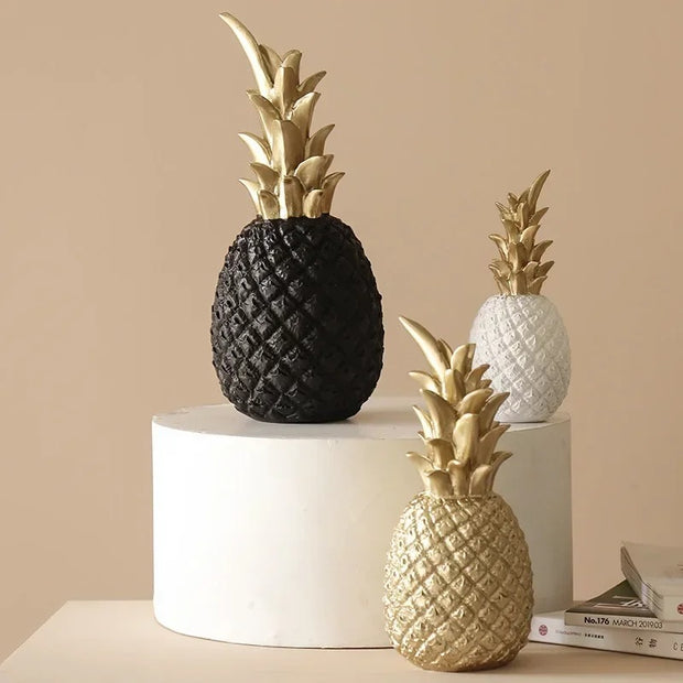 Light Luxury Ceramic Pineapple Golden Creative Home, Pets, Appliance