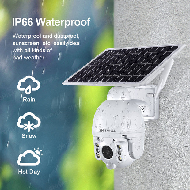 Solar Surveillance Camera Wireless Camera 4G