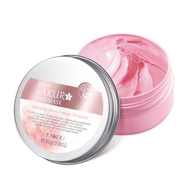 Japanese Sakura Mud Mask: Hydrating Clay Cleanser - Modiniva LLC