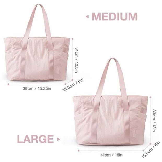 Women's tote Large capacity shoulder bag with yoga mat buckle Yoga bag Travel gym bag