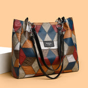 Vivid Retro Geometric Shoulder Bag Bags & Shoes