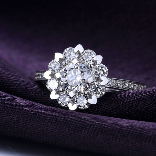 Diamond Zircon Ring