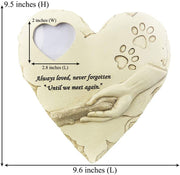 Cherished Memories: Heart-Shaped Pet Memorial Stones with Photo Frame - Modiniva LLC