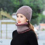 Woolen Hat and Scarf Set