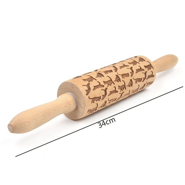 Rolling Pin Christmas Embossing - Modiniva LLC