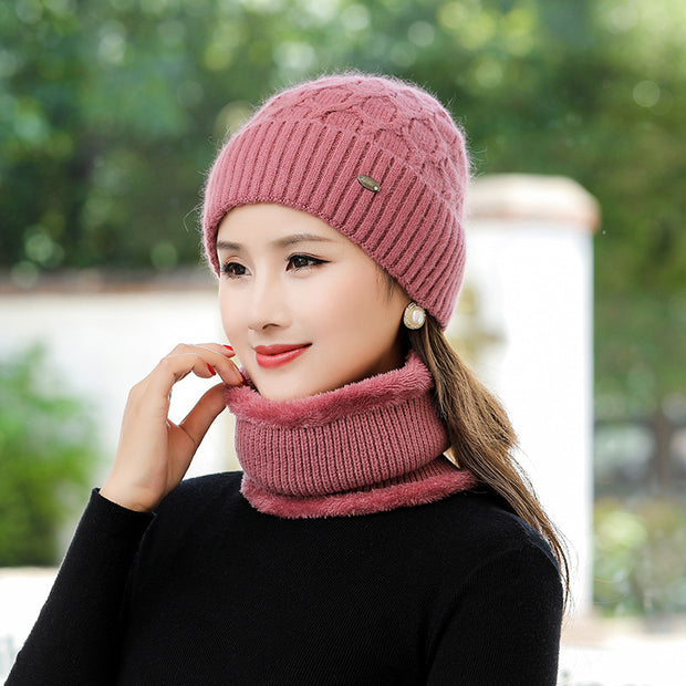 Woolen Hat and Scarf Set