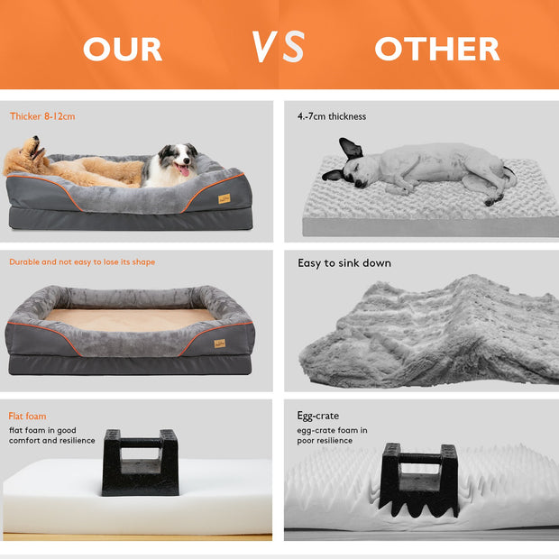 Waterproof Extra Large Orthopedic Bed Sponge Foam Dog Bed - Modiniva LLC