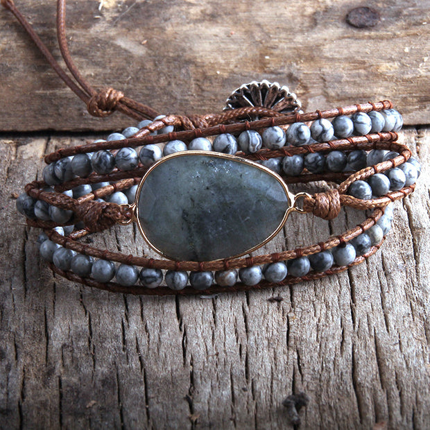 Nesty Oval Natural Stone Bracelet